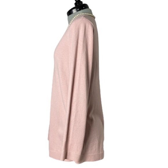 EUC J. Jill Pink Cotton Blend Oversized Loose Fit Sweater Size XS - Picture 3 of 7